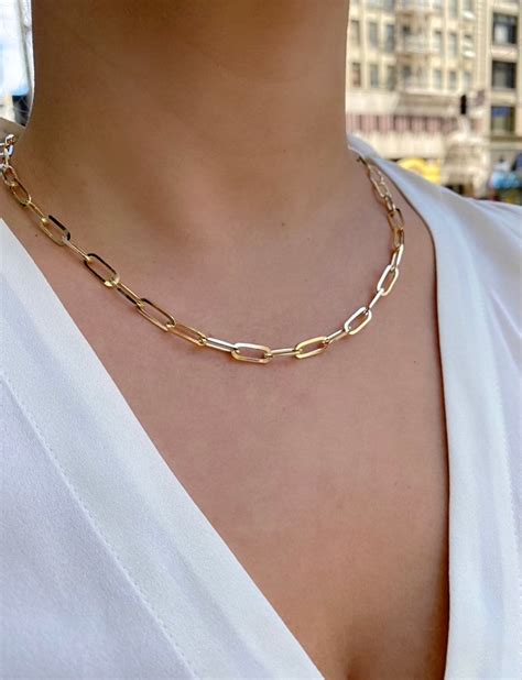 michael kors paper clip necklace|michael kors necklace sale.